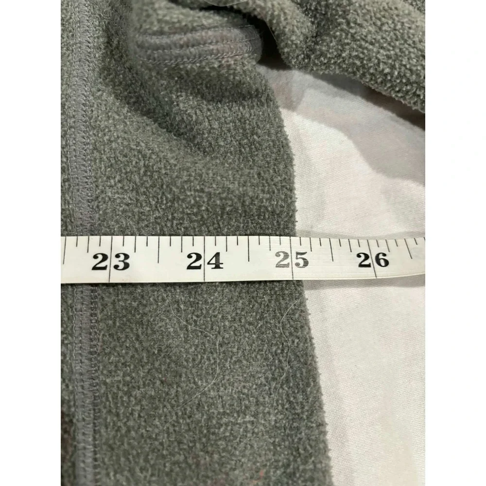 The North Face Mens Fleece 1/4 Zip Pullover Jacket Gray XL Regular Fit